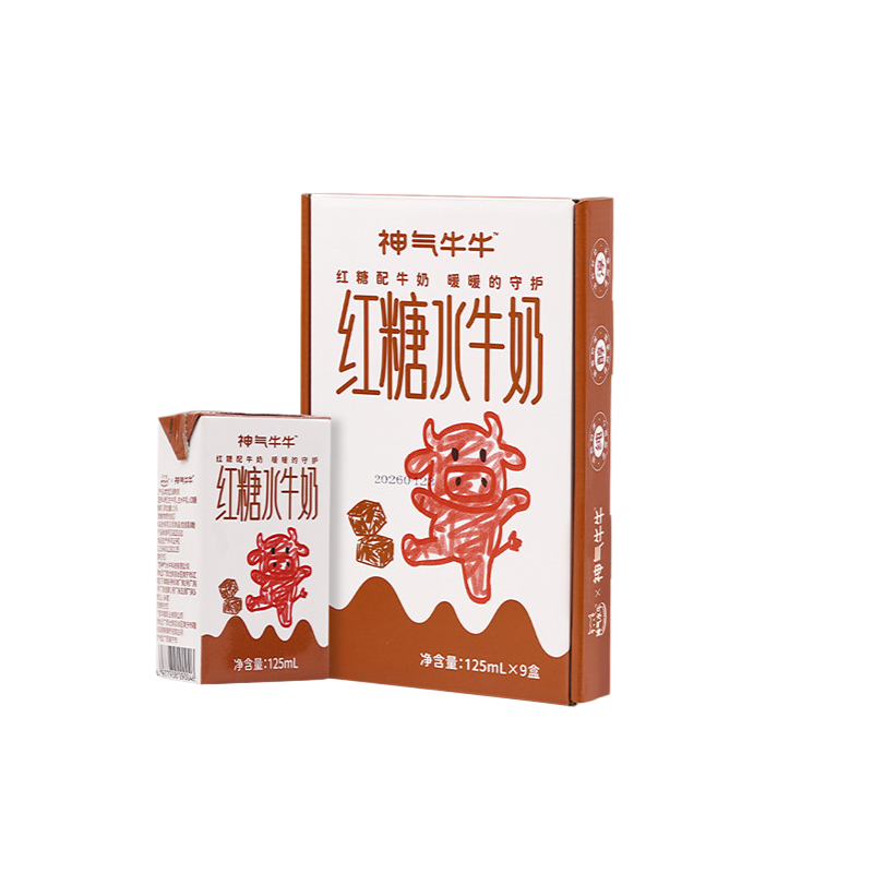 神气水牛红糖水牛奶125ml*9盒/箱