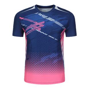 打羽毛球男女短裙速干衣服透气短裤比赛训练乒乓球队服短袖运动服