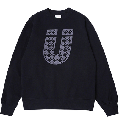 GUUKA抓绒加厚圆领卫衣男