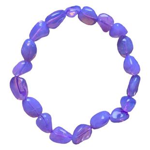 天然冰种紫玉晶随形果冻感手链女紫水晶梦幻紫甜美一物一图送礼物