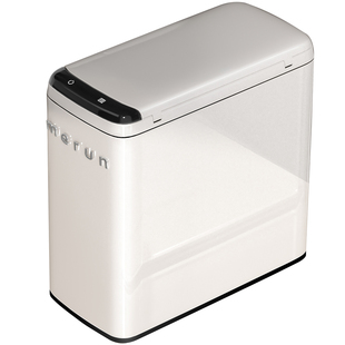 英国merun智能感应垃圾桶不锈钢家用窄缝厕所卫生间带盖轻奢高档