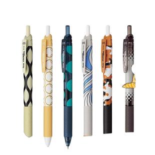 天天特价/下单即享优惠.日本Pentel派通中性笔 ENERGEL速干猫主题限定. 0.5mm可换芯BLN125黑色按压学生刷题
