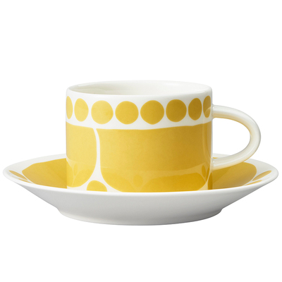 黄色餐具马克杯ARABIA北欧咖啡杯