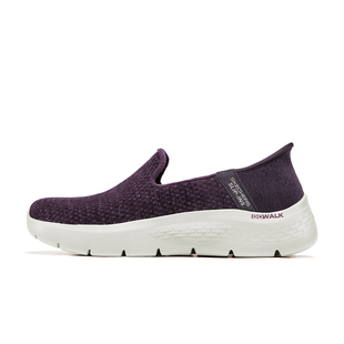 斯凯奇闪穿鞋女士加绒一脚蹬健步鞋舒适妈妈鞋耐磨轻便百搭运动鞋