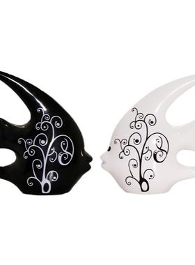 陶瓷创意轻奢客厅鱼摆件