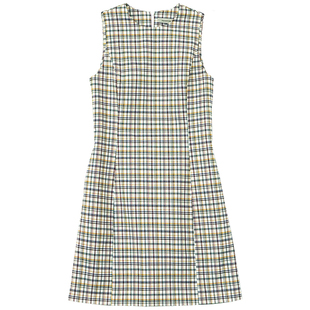 鹿与飞鸟一条有场合的小裙子|黑色格纹无袖连衣裙5872丷