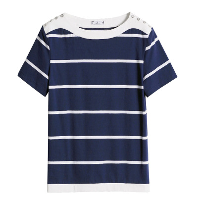 不起球不褪色妈妈纯棉短袖上衣女