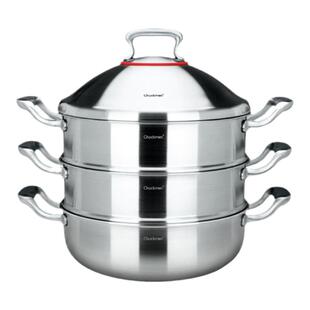 厚重！18-10不锈钢大蒸锅304焖炖煮炒锅多功能火锅边炉锅