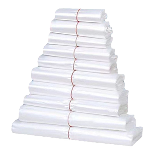 白色食品级塑料袋透明外卖熟食打包大小号背心手提一次性方便袋子