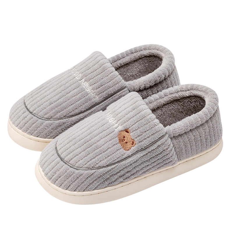 棉鞋男冬室内家居防滑保暖情侣居家用包跟软底冬款毛拖鞋女