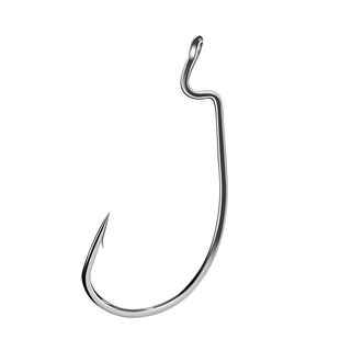 曲柄钩海钓路亚宽腹50枚鱼钩窄腹鲈鱼鲅鱼散钩德州倒钓钓组专用
