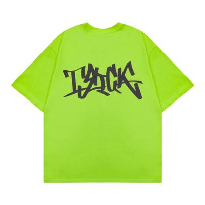 美式高街男女字母T恤短袖