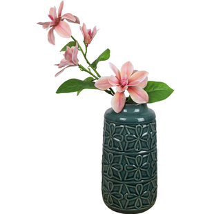 高品质中式玉兰花仿真花客厅装饰花清新雅致假花可水洗胶片仿生花