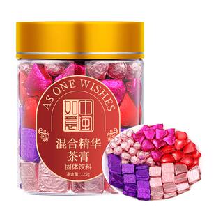 混合精华茶膏组合墨红玫瑰樱花石斛花针叶樱桃虾青素高端速溶冷泡