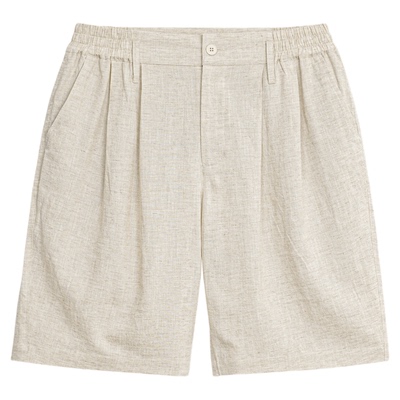【天丝亚麻】BODYDREAM莱赛尔短裤男苎麻百慕大休闲西裤/可调节腰