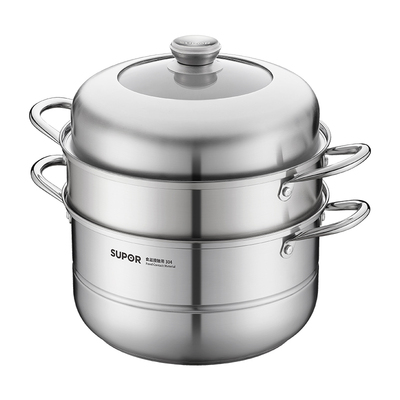 苏泊尔蒸锅家用304不锈钢双三层