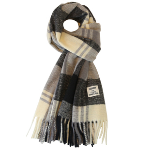 格子围巾男款冬季保暖男生长款新款送男朋友生日礼物百搭男士围脖
