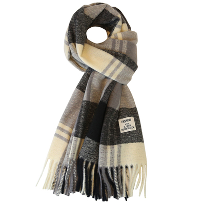 秋冬保暖户外格子围巾围脖
