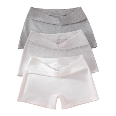 女士平角内裤女纯棉四角裤少女短裤无痕打底安全裤夏季收腹防走光