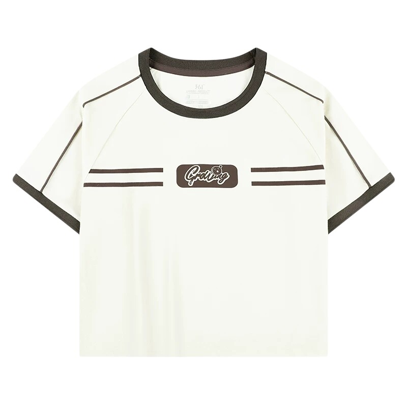 361运动T恤女2026夏季新款超短款冰感棒球服紧身啦啦队服运动短袖