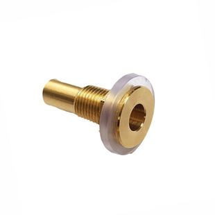 茶桌不锈钢托盘排水铜管茶盘塑料底盘流水铜接头大号出水嘴带螺母