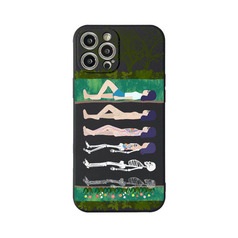 benefit抽象插画从正常到入土18pro17适用于iphone16promax苹果15PRO手机壳13新款14套12个性11全包xsmax硅胶