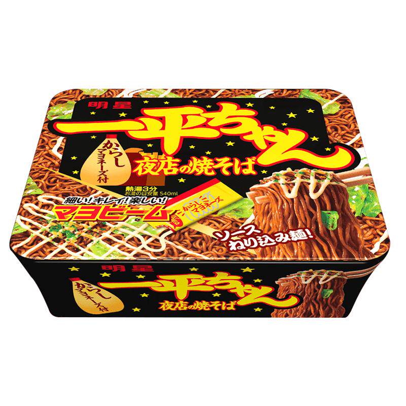明星日本蛋黄酱胡椒盐泡面拌面