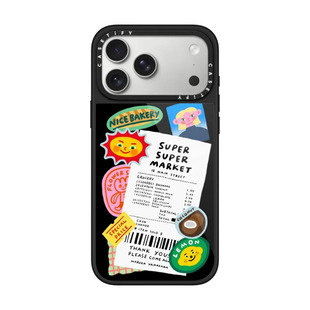 现货CASETiFY插画家Haruka Yamakawa收据和贴纸手机壳适用苹果iPhone17ProMax/16/15/14/13Plus磁吸Air保护套
