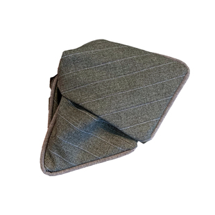 韩国线条布艺灰色贝壳三角抓夹新款饱满后脑勺高级感扎高马尾发夹