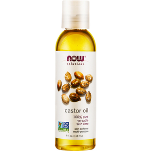 NOW Foods诺奥蓖麻籽油castor oil基础精油身体护理护肤头发118ml