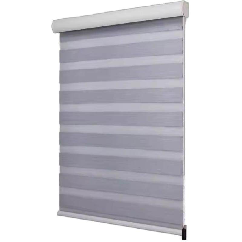 免打孔安装双层柔纱帘遮光防晒