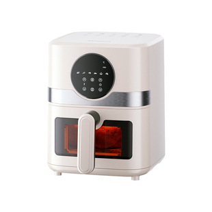 迈卡罗空气炸锅家用新款5L大容量可视免翻面电炸锅多功能电烤箱