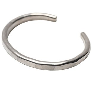 官方代理日本REDMOON红月0-NY-01S银饰925银手工男女时尚槌目手镯