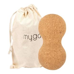 Myga软木筋膜球健身运动按摩球颈椎腰椎康复训练小号瑜伽花生球