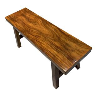 实木长条凳奥坎实木板凳原木凳子家用换鞋凳中式凳子红木长条凳子