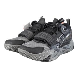 李宁正品怒放 TEAM男大童缓震回弹低帮防滑运动篮球鞋YKBV016-7