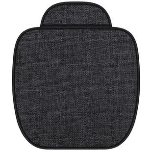 汽车坐垫单片四季通用无靠背车用三件套透气棉麻单个后排座椅垫子