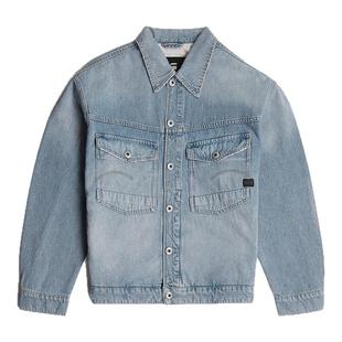 G-STAR RAW男士外套街头美式12盎司牛仔潮流个性复古夹克D23593