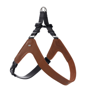德国hunter马鞍形狗狗宠物真皮胸背带小中大型犬牛皮遛狗牵引绳子