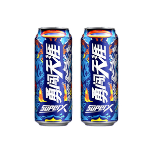 雪花勇闯天涯superX啤酒500ml罐装拉罐听精选醇厚黄啤生日送礼