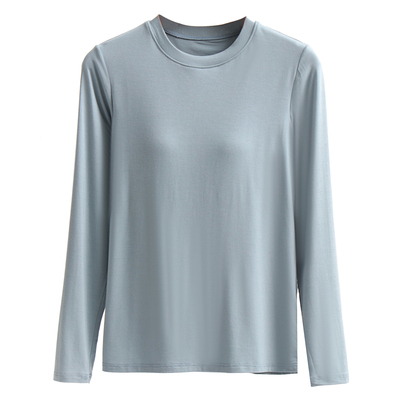 蕊瑟乳胶感胸垫薄款长袖打底衫