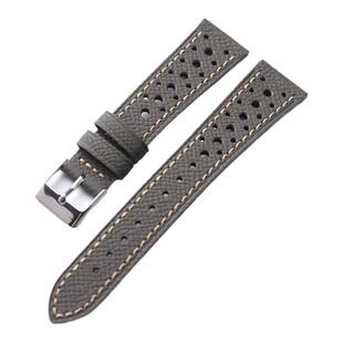 手工epsom真皮表带18 19 20  22mm棕灰男头层牛皮复古薄古董表链