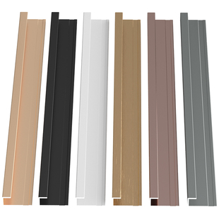 铝合金包边条集成护墙板收口线条碳晶板c型卡扣金属木饰面收边条