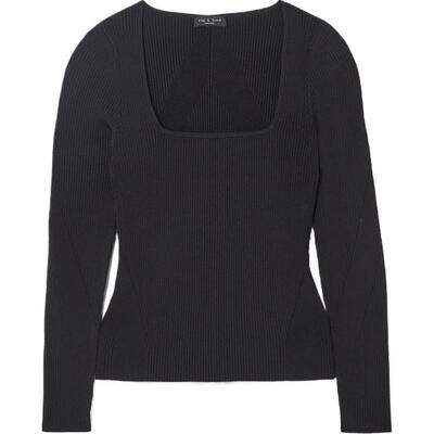 【季末折扣】Rag＆Bone秋冬女罗纹毛衣内搭打底衫