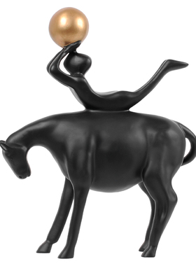 家居客厅书柜陈设软装树脂工艺品