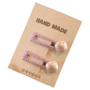 新款儿童发夹不伤发BB夹爱心高颜值刘海侧边女孩发卡可爱甜美发饰