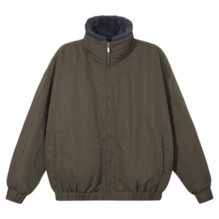 PSO Brand男装女装90绒复古毛领立领宽松羽绒服女款加厚外套男款