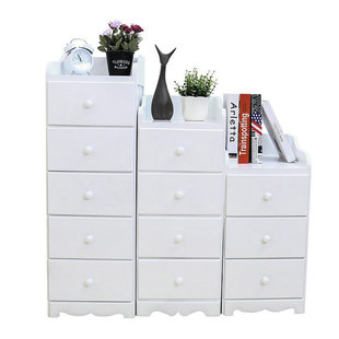 实木抽屉收纳斗柜迷你夹缝边角柜子窄款30cm小户型卧室床头柜简约