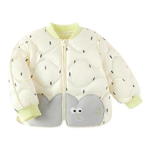 巴拉巴拉儿童羽绒服三防轻薄棒球领外套男童女童装2025新款秋冬装