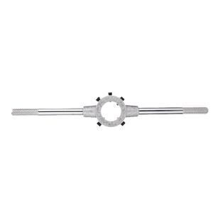 得力丝锥绞手板牙绞手加强型全钢圆形丝攻手动扳手工具螺纹绞手